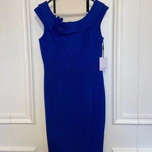 NWT Calvin Klein Sheath Dress with Floral Detail